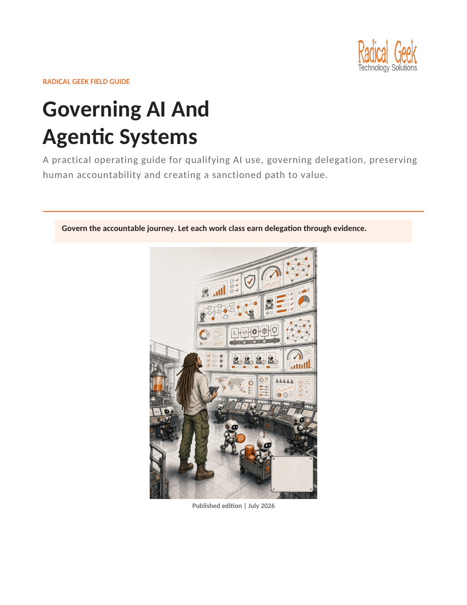 Cover of Radical Geek's Guide to Governing AI And Agentic Systems